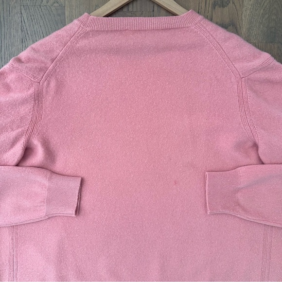 Jil Sander 100% Cashmere Crew Neck Oversize Sweater in Pink Size 40 / Small - Picture 8 of 9